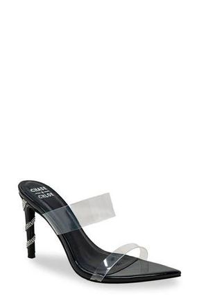 Chase + Chloe by Intouch Footwear Rhinestone Stiletto Mule Sandal in Black at Nordstrom Rack, Size 6.5
