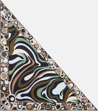 Pucci Marmo silk twill scarf