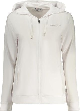 Freddy Hoodie met lange mouwen - Dames - Vesten met rits - Wit - M - Hoodies & sweatvesten
