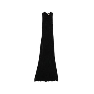 Twinset Knitted Dresses, female, Black, Size: XS Maxi Dresses