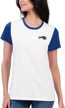 G-III 4Her by Carl Banks Womens G-III 4Her by Carl Banks White/Royal Buffalo Bills Fashion Illustration T-Shirt at Nordstrom, Size Xx-Large