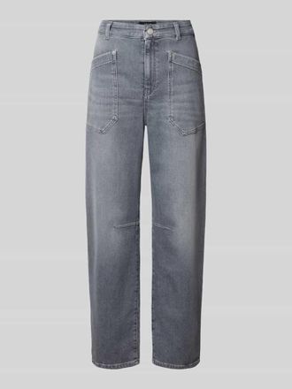 Marc Cain Relaxed Fit Jeans mit aufgesetzten Taschen in Hellgrau, Gr&ouml;&szlig;e 36