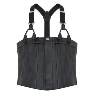 Moschino Corset-Style Top - male - Moschino - Sleeveless Tops - Black - 2XL - Tops