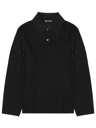 Our Legacy Neutrals Rugby Boxy Fit Polo Shirt