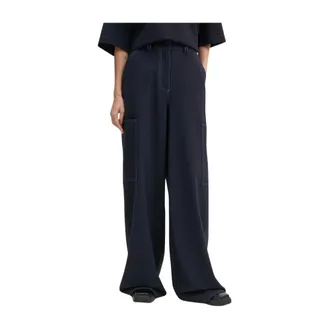 Sunnei Sunnei, Dames, Broeken, Blauw, Maat: S Wol