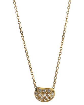 Tiffany & Co. Elsa Peretti Bean 18K Gold 0.09 ct. tw. Diamond Pendant (Authentic Pre-Loved)