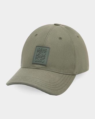 Loewe Men & apos;s Anagram Patch Cotton Baseball Cap