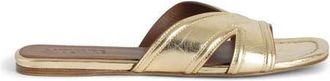 Zadig&Voltaire Azora Metallic Slide Sandal in Gold at Nordstrom, Size 10Us