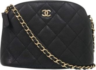 Chanel Pre-owned Vintage Schoudertas - Dames - Vintage Schoudertas - Zwart - ONE Size - Leer - Vintage