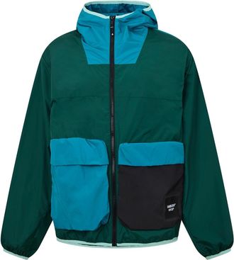 AMBUSH Mens Packable Hooded Windbreaker in Evergreen/Black - Size Medium