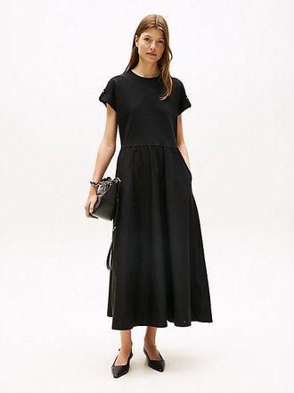 Tommy Hilfiger Gold-Tone Button Maxi Dress