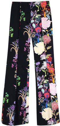 Borgo De Nor Morgan Taffeta Jardin Black Trousers Size XS