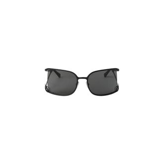AMBUSH Sunglasses, unisex, Black, 64 MM, Geometric Stainless Steel Sunglasses