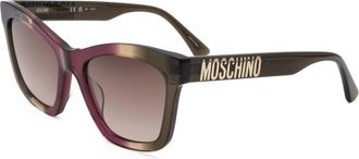 Moschino Womens 54 mm Red Sunglasses