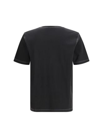 Diesel Oval D Logo Cotton T-Shirt - Black