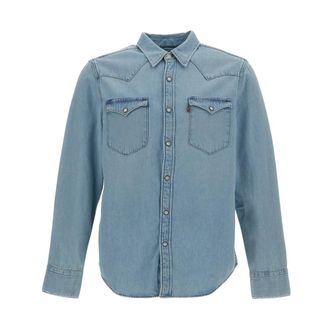 Levi's Western Denim Shirt - Heren - Spijkeroverhemden - Blauw - S - Denim - Overhemden