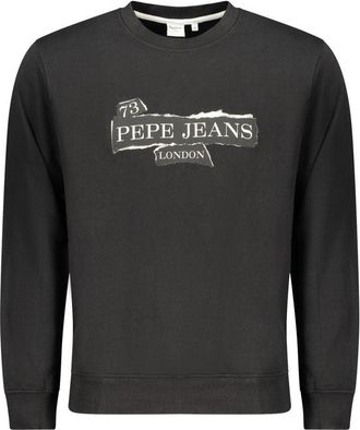Pepe Jeans London Nero Katoenen Heren Sweatshirt