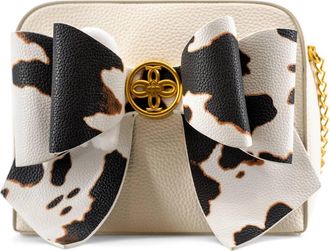 Like Dreams Womens Moo Bow Mini Crossbody Bag In Ivory
