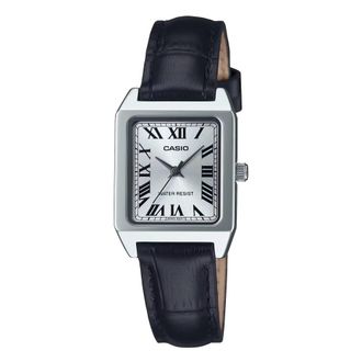 Casio Ltp-B150L-7B1Ef Vierkante Horloge - Dames - Horloges - Zwart - ONE Size - Leer - Accessoires