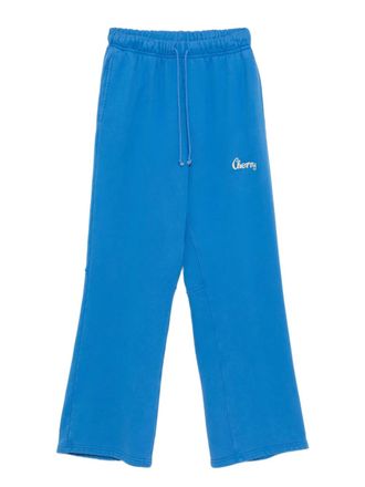 Cherry Los Angeles logo-printed sweatpants - men - Cotton - M - Blue