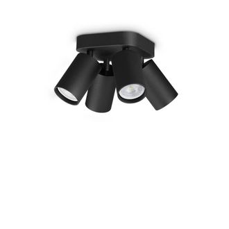 Netlighting Dynamite Ceiling Spotlight Clusters Black 4x GU10