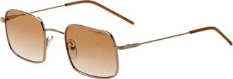 A|X Armani Exchange Womens 46mm Shiny Pale Gold Sunglasses