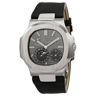 Patek Philippe Pre-owned Patek Philippe Nautilus Slate Grey Dial Mens Watch 5712G-001