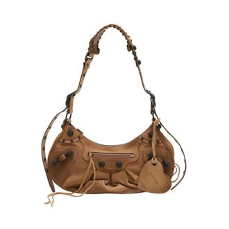 Balenciaga Le Cagole Crossbody S - Dames - Tassen - Bruin - Maat: ONE Size Zijde