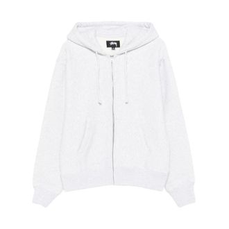 St&uuml;ssy Zip-throughs, male, Gray, Size: XL Zip-through Hoodie