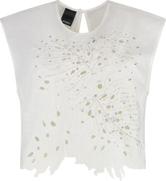 Pinko True Colors Cotton Crop Top