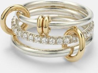 Spinelli Kilcollin Anillo Raneth de plata de ley y oro de 18 ct con diamantes