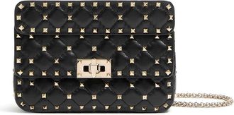 Valentino Garavani Small Rockstud Spike Nappa Bag