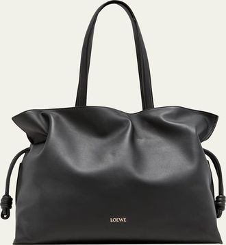 Loewe Flamenco XL Tote Bag in Napa Leather with Golden Foil Anagram