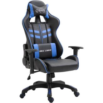 vidaXL Vidaxl - Sedia da Gaming Blu in Similpelle
