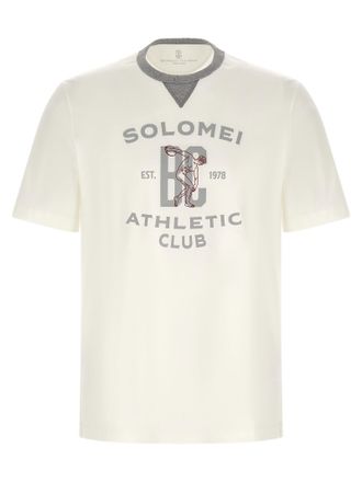 Brunello Cucinelli Mens Printed T-Shirt