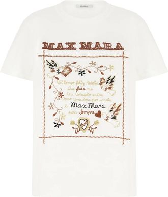 Max Mara Mujer, Camisetas, Blanco, Talla: S