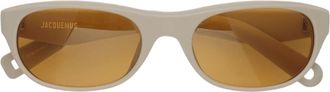 Jacquemus Sole - Matt Putty / Amber Lens Sunglasses