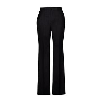 Givenchy Broeken, Heren, Zwart, XL, Wol, Recht Gesneden Tailored Broek