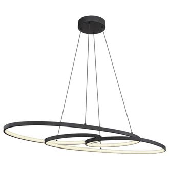 Netlighting Spira Pendant Ceiling Light Matt Black 2x LED 2700 6500K