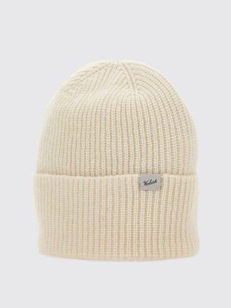 Woolrich Cappello a berreto in lana con logo Woolrich