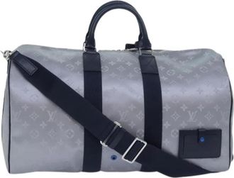 Louis Vuitton Pre-owned Vintage Boston Bag - Dames - Vintage Weekendtas - Grijs - ONE Size - Leer - Vintage