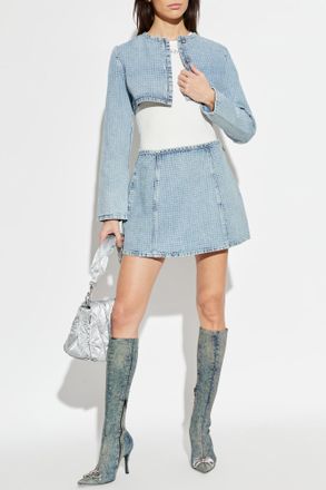 Diesel DE-TERRI-S Denim Jacket, Womens, Light Blue
