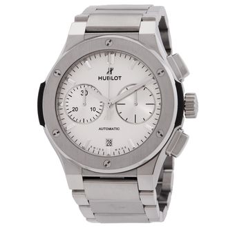 Hublot Pre-owned Hublot Classic Fusion Chronograph Automatic Silver Dial Mens Watch 520.NX.2610.NX