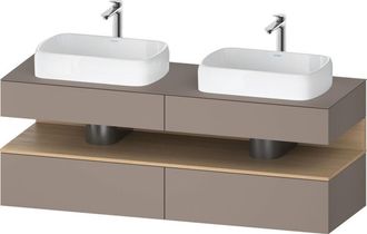Duravit Qatego Consola Mueble Bajo Lavabo, 2 Extensiones, 2 - Duravit