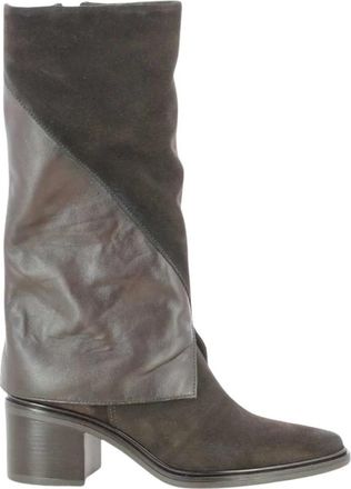 Mjus L39317 Heeled Boots - Dames - Laarzen met Hak - Bruin - 38 EU - Schoenen