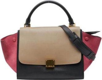 Celine Pre-owned Handbags, female, Multicolor, Size: ONE SIZE Pre-owned Suede Handbag
