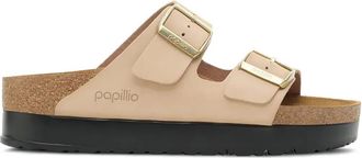 Birkenstock Arizona sandalen met dubbele bandjes - Beige