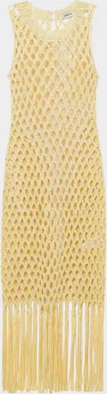 SIMKHAI Jensen Macrame Midi Dress