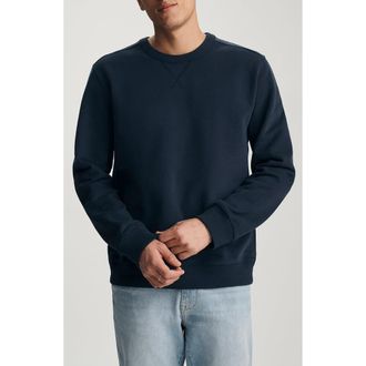 Mavi Crewneck Cotton Sweatshirt in Total Eclipse at Nordstrom, Size X-Large