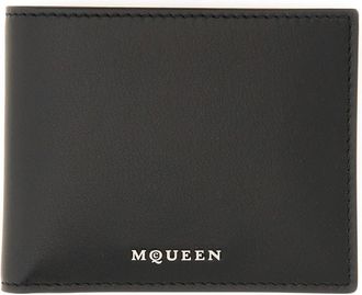 Alexander McQueen Logo-Detailed Calfskin Wallet - Black